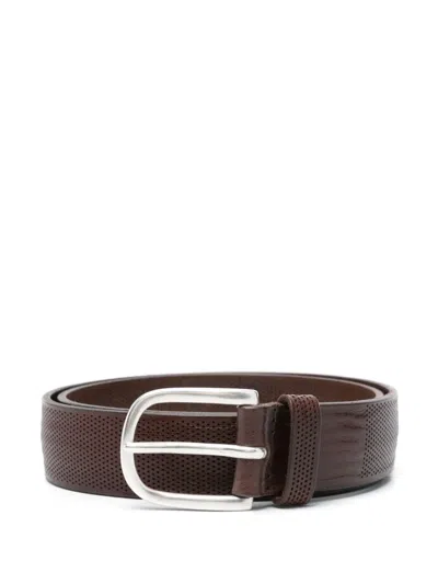 Orciani Wave Belt In Brown