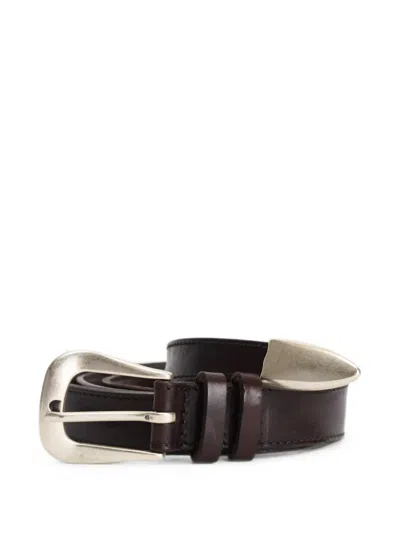Orciani Western-style Leather Belt In Brown