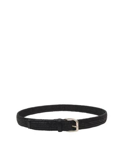 ORCIANI WIDE BRAIDED BELT