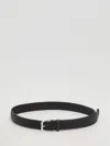 Orciani Wide Braided Leather Belt In Blue