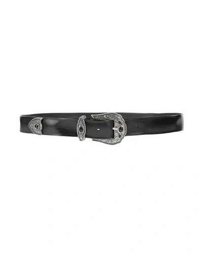 Orciani Woman Belt Black Size 32 Leather