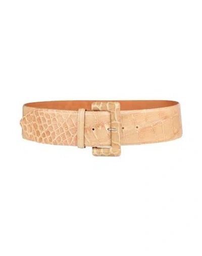 Orciani Woman Belt Camel Size 32 Leather In Brown