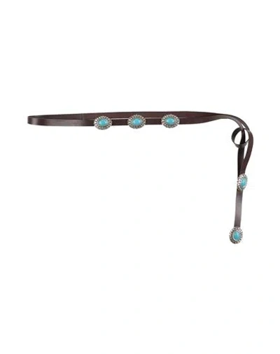 Orciani Woman Belt Dark Brown Size L Leather