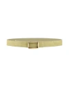 Orciani Woman Belt Sage Green Size 34 Leather, Metal