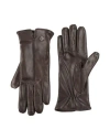 Orciani Woman Gloves Dark Brown Size 7.5 Leather In Brown