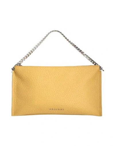 Orciani Woman Handbag Mustard Size - Leather In Yellow