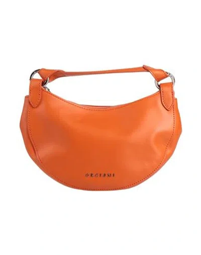 Orciani Woman Handbag Orange Size - Leather
