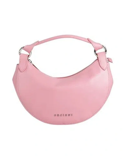 Orciani Woman Handbag Pink Size - Leather