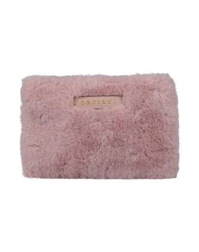 Orciani Woman Handbag Pink Size - Textile Fibers, Leather