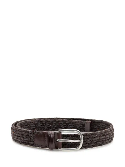 Orciani Wool Belt In T.moro