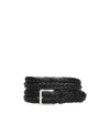 Orciani Woven Belt In Black