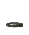 Orciani Woven Belt In Black