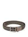 Orciani Woven Belt In Brown