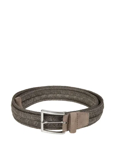 Orciani Woven Belt In Brown
