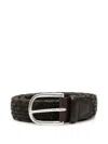 Orciani Woven Belt In Brown