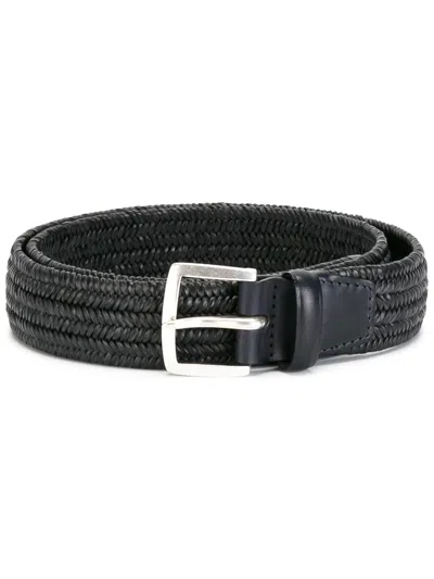 Orciani Woven Buckle Belt In Blue