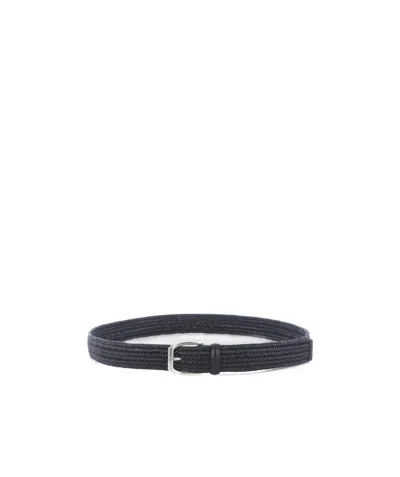 Orciani Woven Buckle Belt In Multicolor