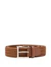Orciani Woven Elasticated Belt In Brown
