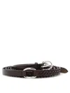 ORCIANI WOVEN LEATHER BELT BELTS