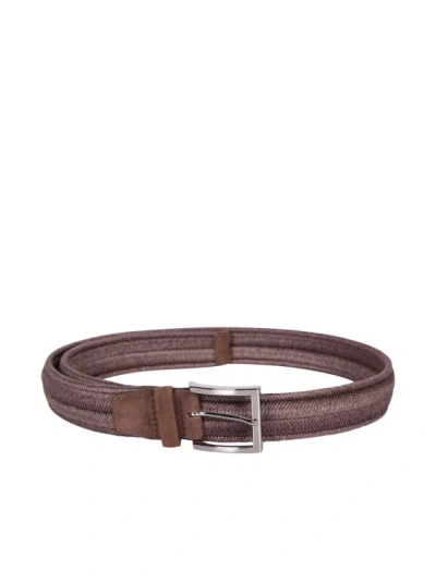 Orciani Woven Rope Belt In Pink