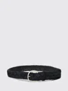 Orciani Woven Suede Belt In Black
