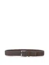 Orciani Woven Wool Belt In Brown