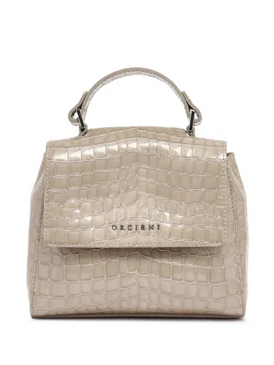 Orciani Xs Sveva Cocco Glow Tote Bag In Neutral