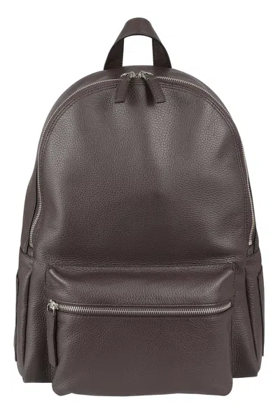 Orciani Zaino Micron In Pelle In Brown