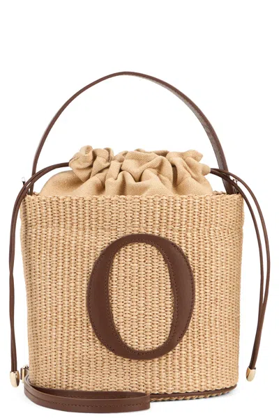 Orciani Zanzibar Bucket Hand-held In Fabric And Leather In Brown