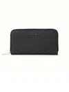 Orciani Continental Wallet With Zip In Black
