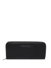 Orciani Zip Compartments Wallet In Black