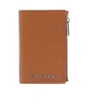 Orciani Textured Finish Wallet And Cardholders In Brown