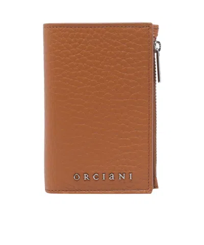 ORCIANI ORCIANI LOGO-LETTERING BI-FOLD WALLET