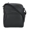 Orciani Zipper Shoulder Bag In Black