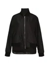 Ordinary Couture Code Graphic-print Panelled Bomber Jacket In Black