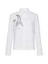 Ordinary Couture Code Graphic-print Patch-pocket Shirt In Red