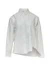 Ordinary Couture Code Oblique Flow Shirt In White
