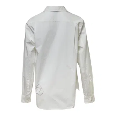 Ordinary Couture Code Oblique Flow Shirt White