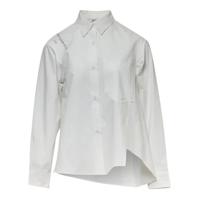 Ordinary Couture Code Oblique Flow Shirt White