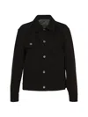 Ordinary Couture Code Panelled Denim Jacket In Black