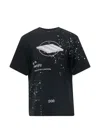 Ordinary Couture Code Third Dimension Splatter T-shirt In Black