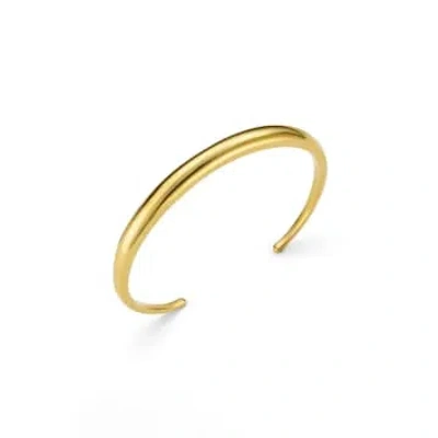 Orelia Luxe Domed Bangle In Gold