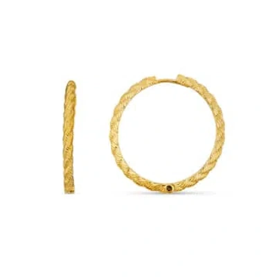 Orelia Rope Mid-sized Hoops In Gold