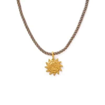 Orelia Statement Sun Twist Cord Necklace In Gold