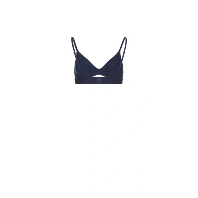 Organic Basics Bralette In Lyocell Tencel In Bleu