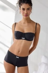 Organic Basics Core Icon Balconette Underwire Bra In Black, Women's At Urban Outfitters In Black