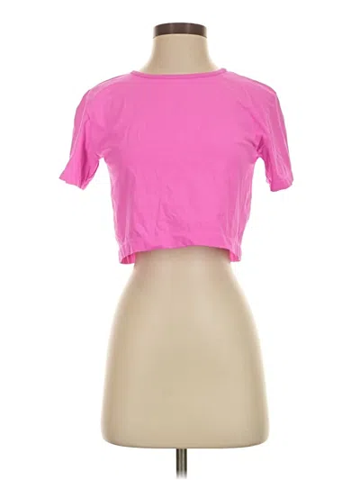 Pre-owned Organic Basics Short Sleeve T-shirt In Pink