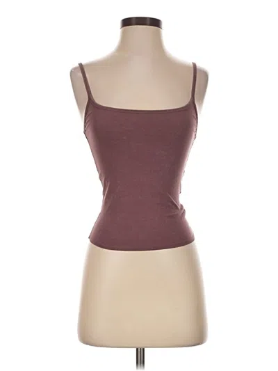 Pre-owned Organic Basics Sleeveless Top Burgundy Sweetheart Neckline Tops