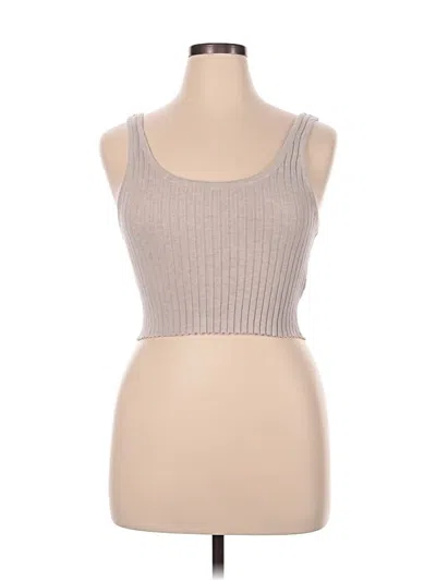 Pre-owned Organic Basics Tank Top Tan Strapless Neckline Tops