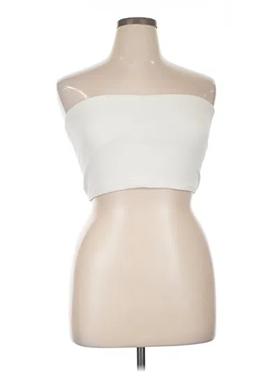 Pre-owned Organic Basics Tube Top Ivory Strapless Neckline Tops
